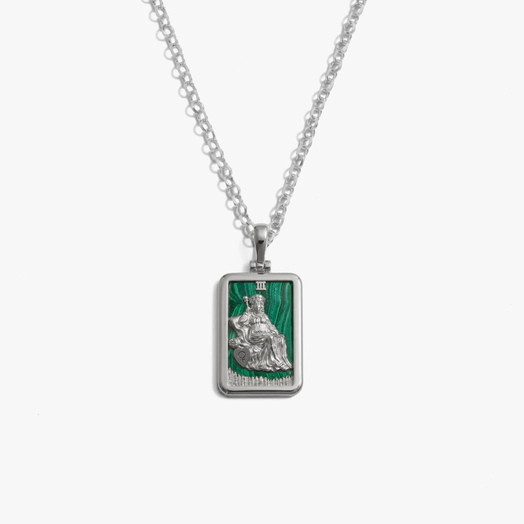 Awe Inspired Necklaces 925 Sterling Silver / The Empress Tarot Pendant / 16'' - 18'' Tarot Necklace