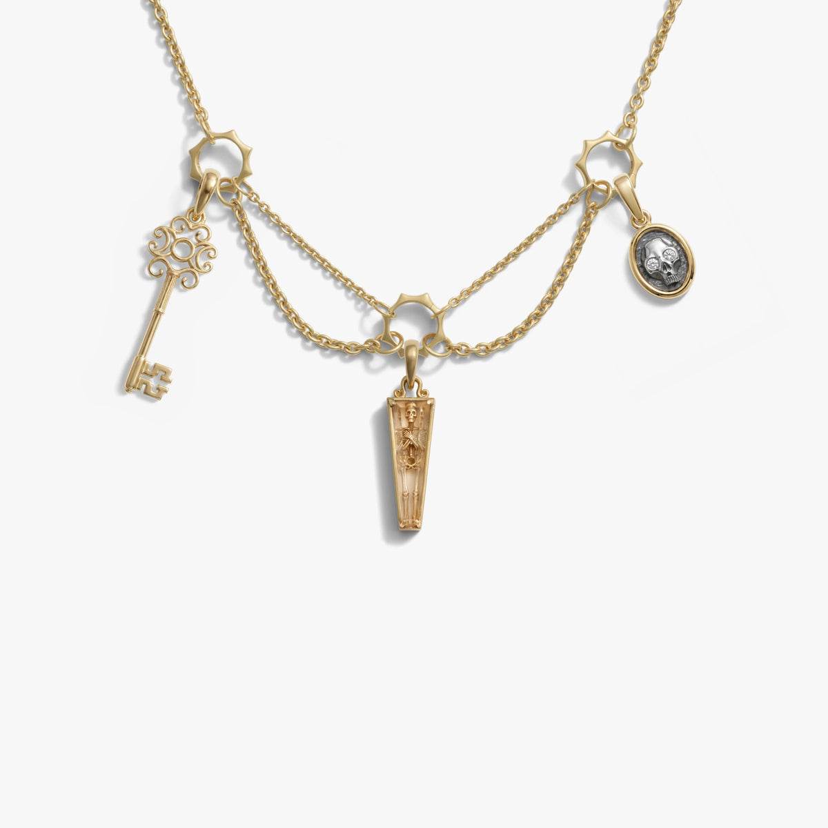 Awe Inspired Necklaces 14K Gold Vermeil / The Medium Gothic Charm Necklace
