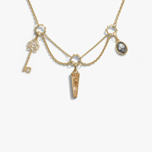 Awe Inspired Necklaces 14K Gold Vermeil / The Medium Gothic Charm Necklace