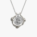 Awe Inspired Necklaces 925 Sterling Silver / The Morrigan Raven Halo Goddess Necklace