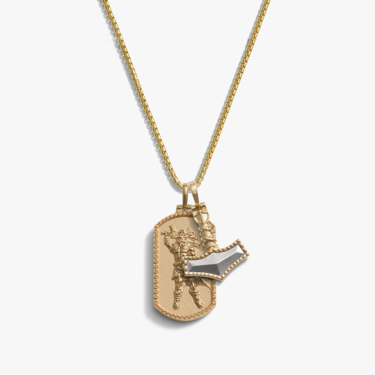 Awe Inspired Necklaces 14K Gold Vermeil / 20'' Thor's Hammer Necklace Set