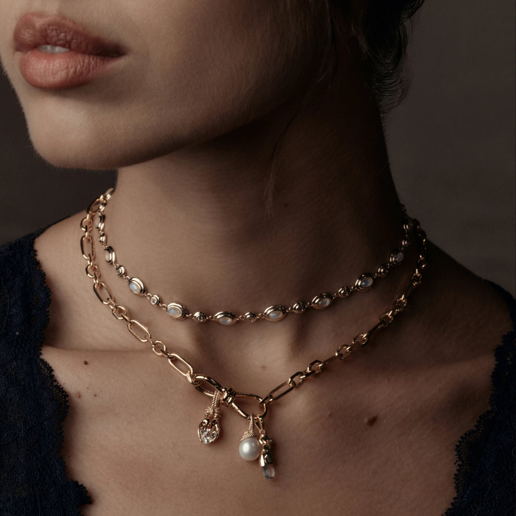 Awe Inspired Necklaces Lover's Knot Charm Necklace