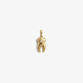 Awe Inspired Pendants 14K Gold Vermeil Sapphire Tooth Pendant