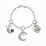 Triple Moon Charm Collector Bracelet