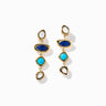 Lapis Moonstone Turquoise Earrings