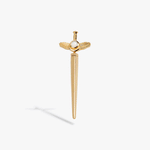 Awe Inspired Earrings 14K Gold Vermeil / Pair Flying Dagger Studs
