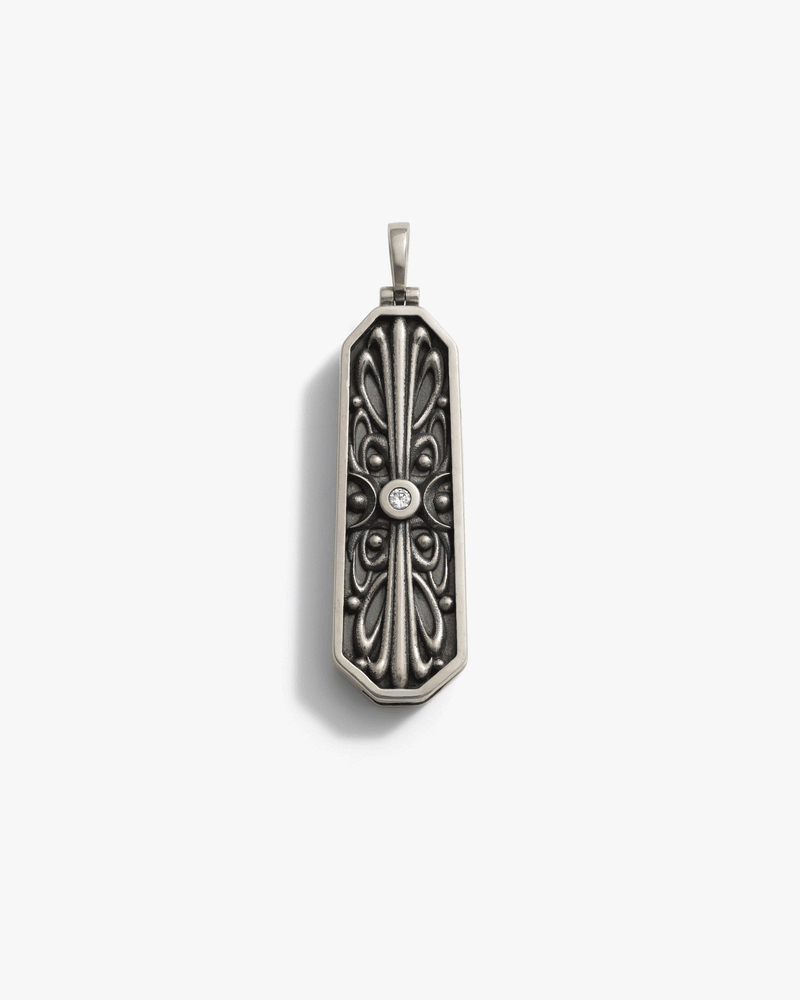 Awe Inspired Pendants Sapphire Triple Moon Knife Pendant