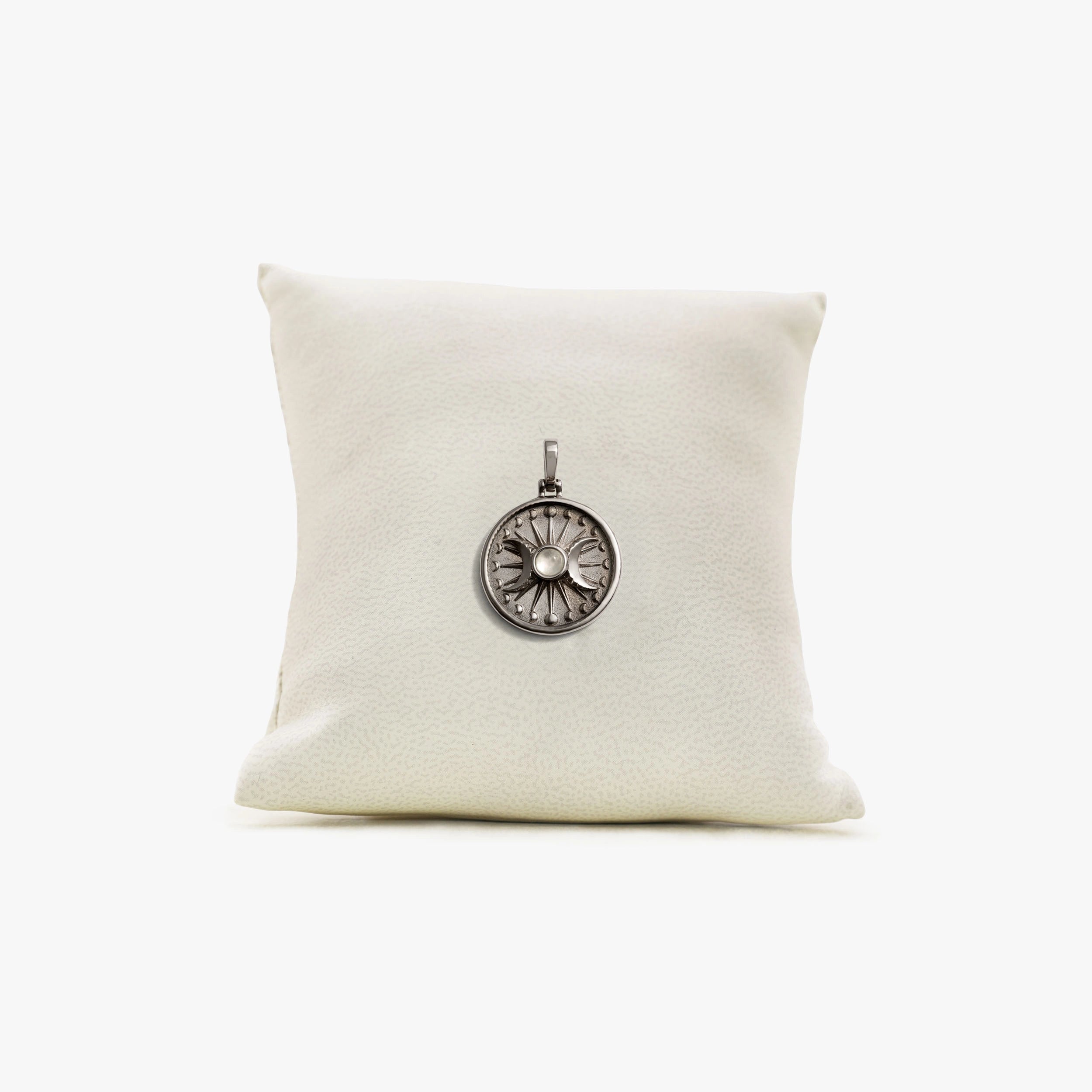 Awe Inspired Pendants Oxidized 925 Sterling Silver / Large Archive Alanis Triple Moon Pendant