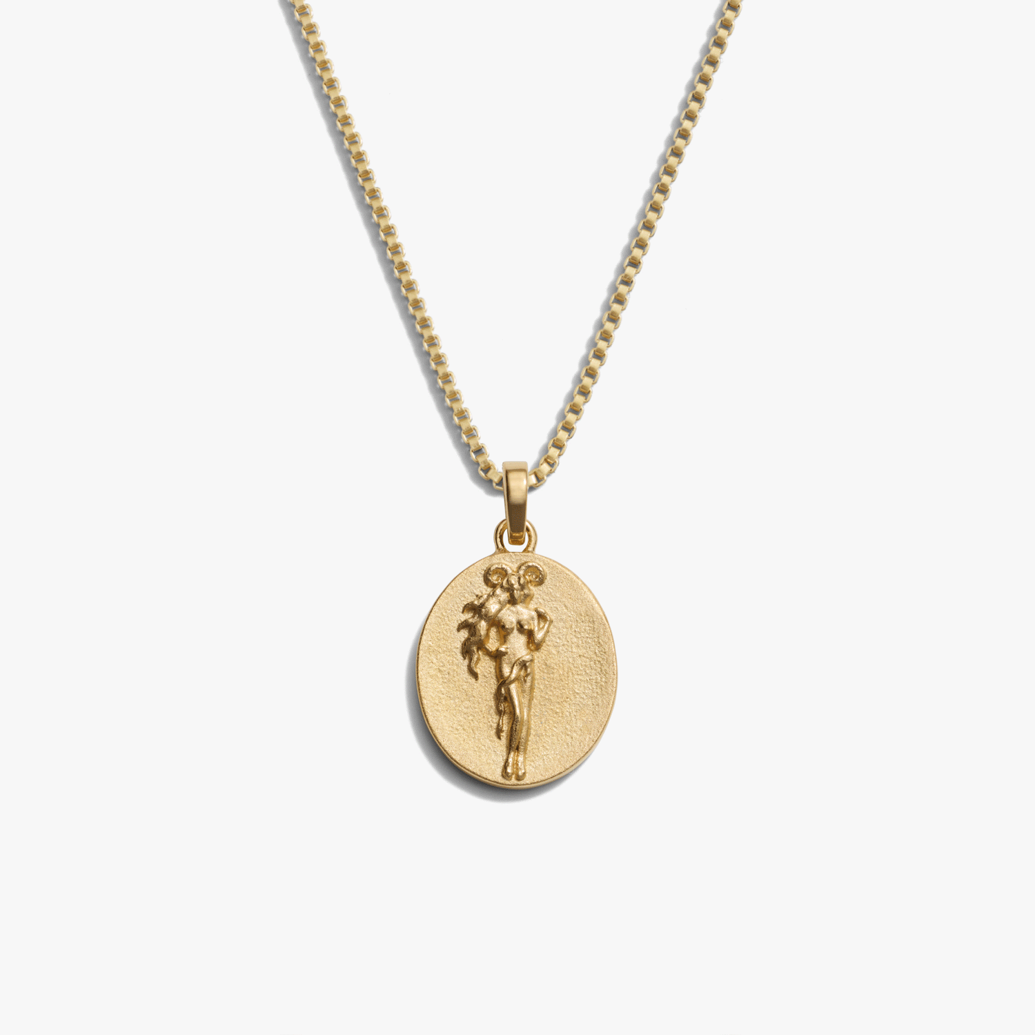 Awe Inspired Necklaces 14K Gold Vermeil / Aries / Standard Zodiac Goddess Necklace