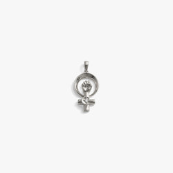 Awe Inspired Pendants 925 Sterling Silver Woman Power Pendant