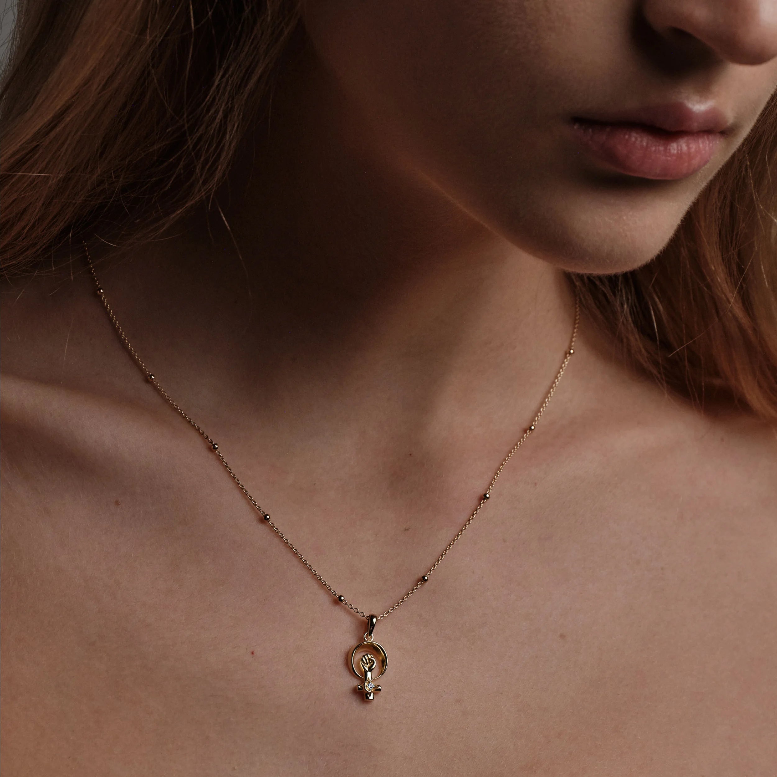 Awe Inspired Necklaces Woman Power Necklace