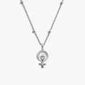 Awe Inspired Necklaces 925 Sterling Silver / 16"-18" Reworked Woman Power Necklace