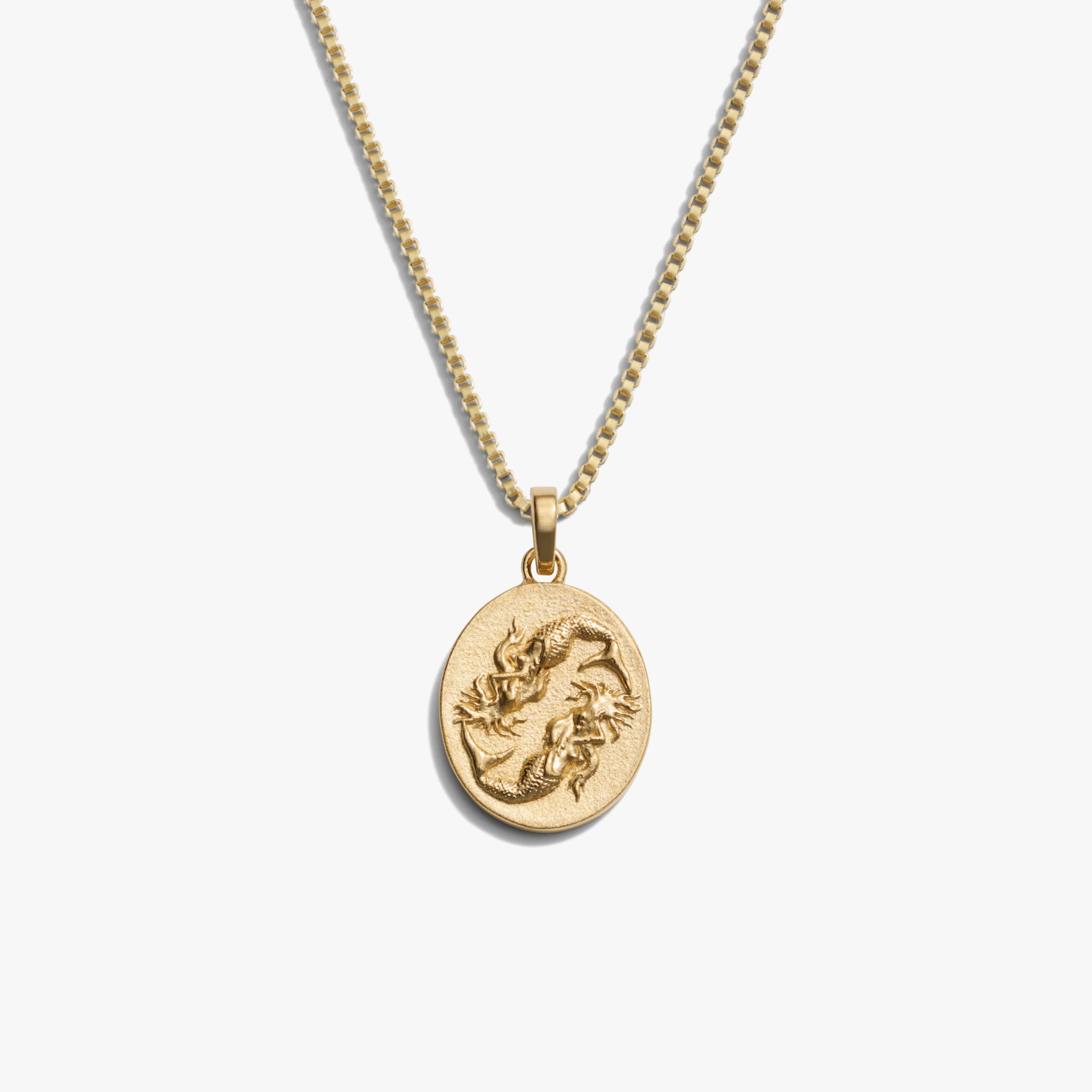 Awe Inspired Necklaces 14K Gold Vermeil / Pisces / Standard Zodiac Goddess Necklace