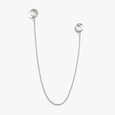Awe Inspired Accessories 925 Sterling Silver Crescent Moon Brooch