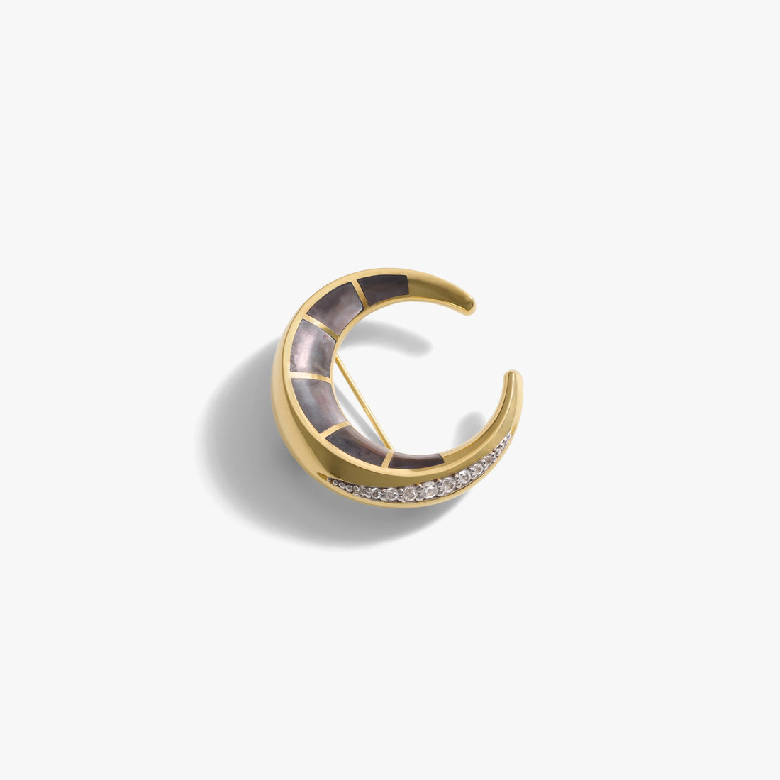 Awe Inspired Accessories Crescent Moon Brooch