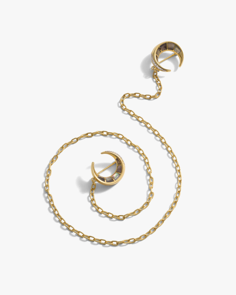 Awe Inspired Accessories Crescent Moon Brooch