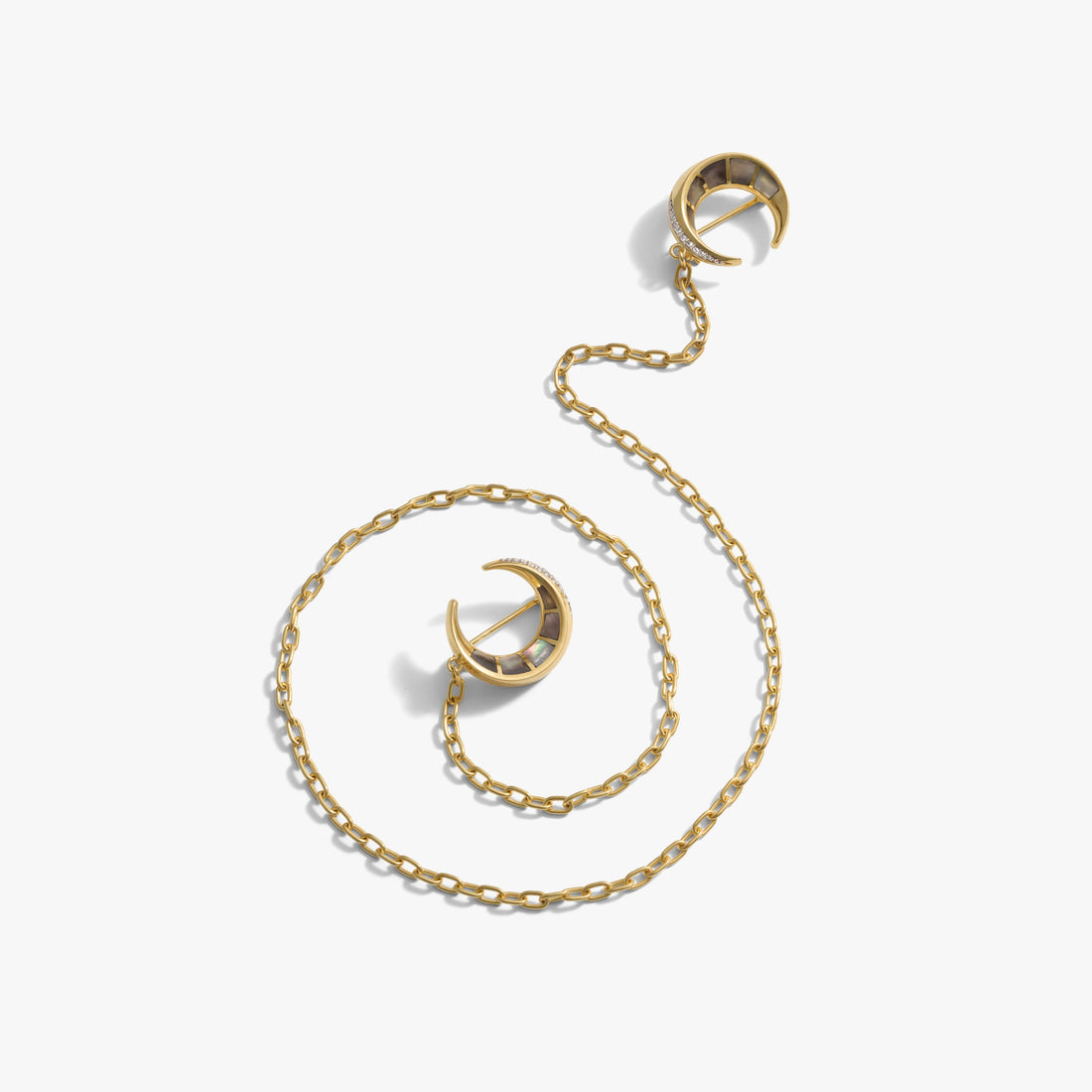 Awe Inspired Accessories Crescent Moon Brooch