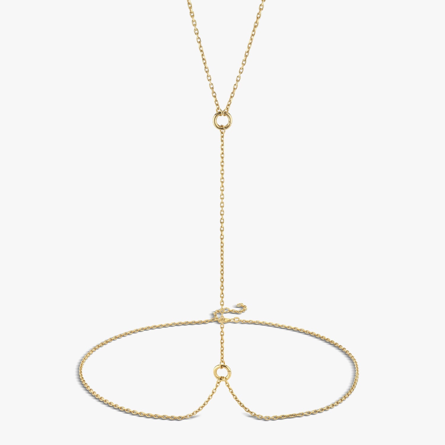 Awe Inspired Body Chain 14K Gold Vermeil / 25-27" Double Charm Body Chain