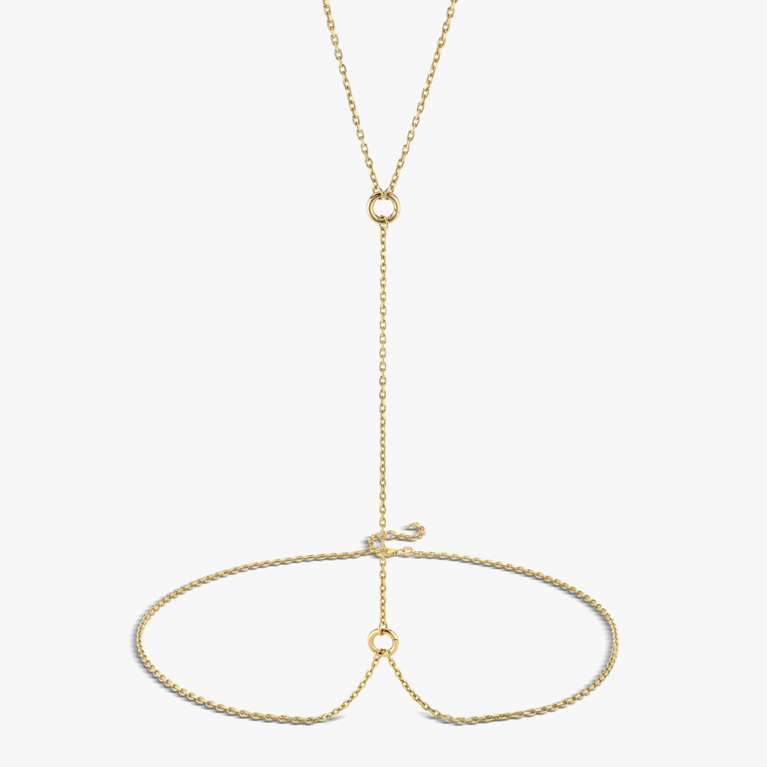 Awe Inspired Body Chain 14K Gold Vermeil / 25-27" Double Charm Body Chain