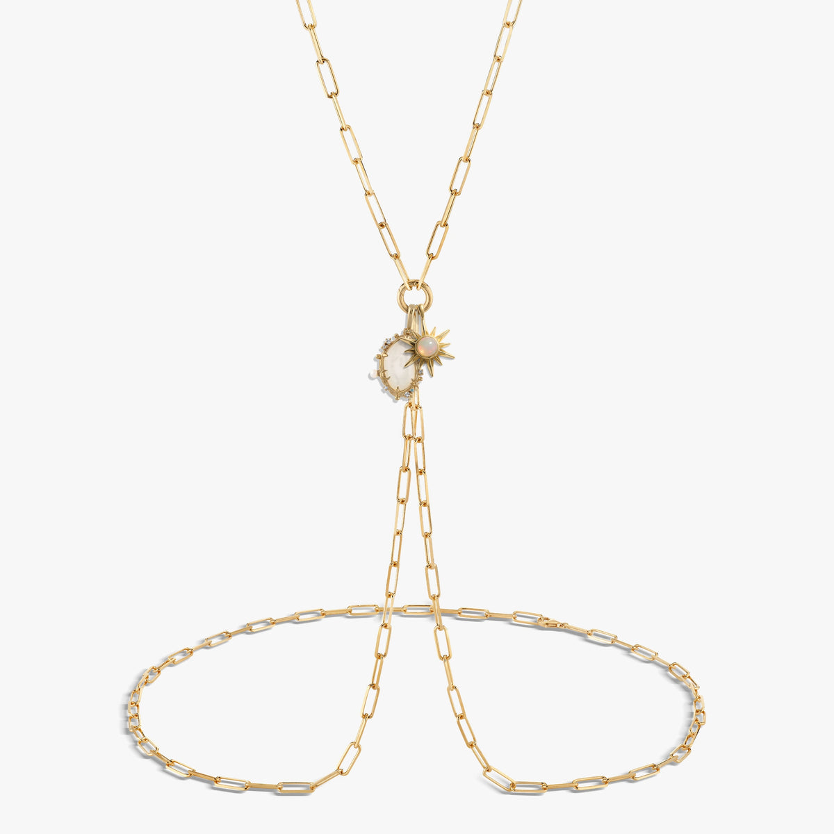 Awe Inspired Body Chain 14K Yellow Gold Vermeil Sun Body Chain Set