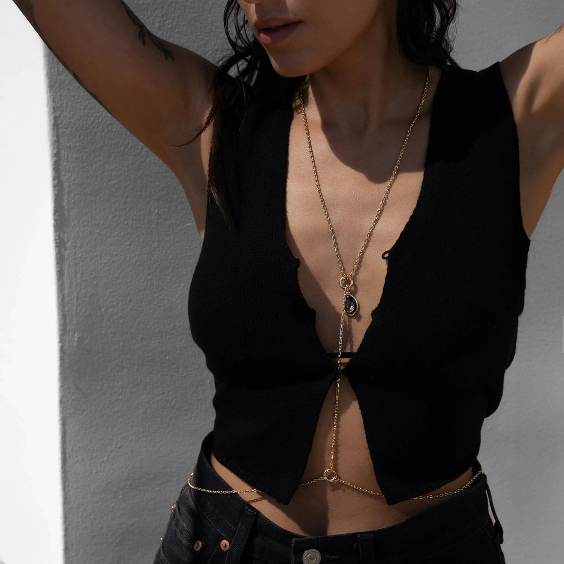 Awe Inspired Body Chain Body Chain- Double Collector