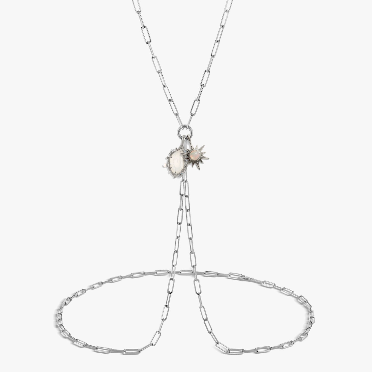 Awe Inspired Body Chain Sterling Silver Sun Body Chain Set