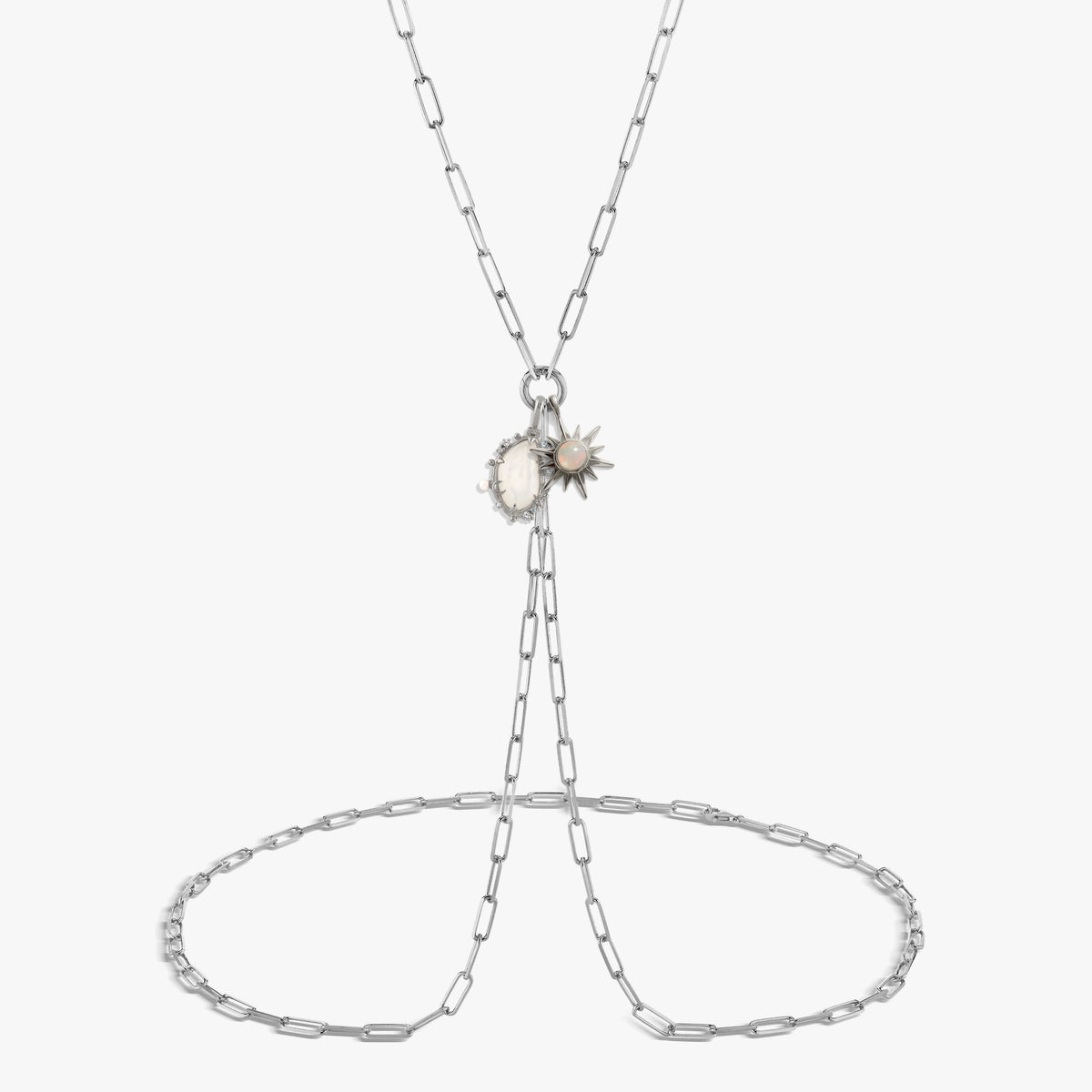Awe Inspired Body Chain Sterling Silver Sun Body Chain Set