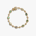 Awe Inspired Bracelets 14K Gold Vermeil / 6.5 Men's Abalone Tennis Bracelet