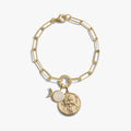 Awe Inspired Bracelets 14K Gold Vermeil Hecate Triple Moon Charm Bracelet