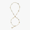 Awe Inspired Bracelets 14K Gold Vermeil Midnight Reflection Hand Chain