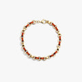 Awe Inspired Bracelets 14K Gold Vermeil / Ruby Chunky Enamel Bracelet