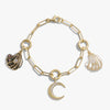 Awe Inspired Bracelets 14K Gold Vermeil Seaside Charm Bracelet