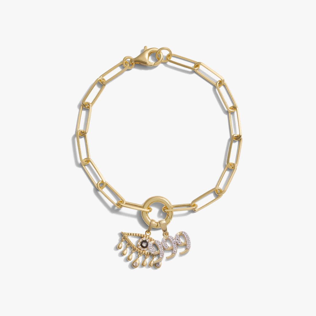 Awe Inspired Bracelets 14K Gold Vermeil Seeing Signs Charm Bracelet