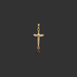Awe Inspired  Pendants Ruby Sword Amulet