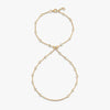 Awe Inspired Bracelets 14K Yellow Gold Vermeil / 6.25" Triple Moon Hand Chain