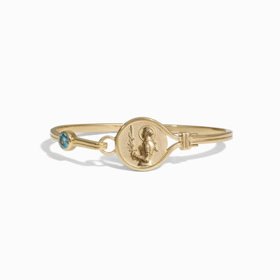 Awe Inspired Bracelets 14K Yellow Gold Vermeil / 6.3" / Joan of Arc Goddess Cuff Bracelet