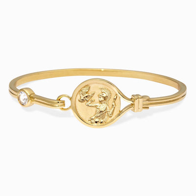 Awe Inspired Bracelets 14K Yellow Gold Vermeil / Athena / 6.3" Goddess Cuff Bracelet