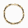 Awe Inspired Bracelets 14K Yellow Gold Vermeil / Black Chunky Enamel Bracelet