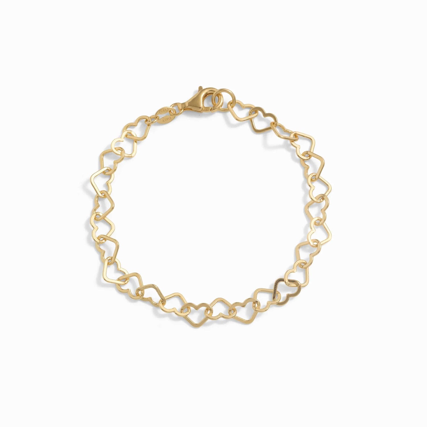 Product image of Awe Inspired Bracelets 14K Yellow Gold Vermeil Eternity Heart Chain Bracelet