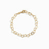 Awe Inspired Bracelets 14K Yellow Gold Vermeil Eternity Heart Chain Bracelet