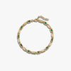 Awe Inspired Bracelets 14K Yellow Gold Vermeil / Malachite Geo Link Tennis Bracelet