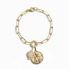 Awe Inspired Bracelets 14K Yellow Gold Vermeil / Mini Artemis Moon Goddess Bracelet Set