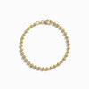 Awe Inspired Bracelets 14K Yellow Gold Vermeil Moon Cut Bracelet