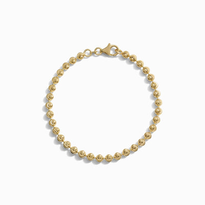 Awe Inspired Bracelets 14K Yellow Gold Vermeil Moon Cut Bracelet