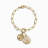 Awe Inspired Bracelets 14K Yellow Gold Vermeil Ocean Goddess Charm Bracelet