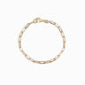 Awe Inspired Bracelets 14K Yellow Gold Vermeil Paperclip Chain Bracelet