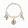 Awe Inspired Bracelets 14K Yellow Gold Vermeil RBG Legacy Charm Bracelet