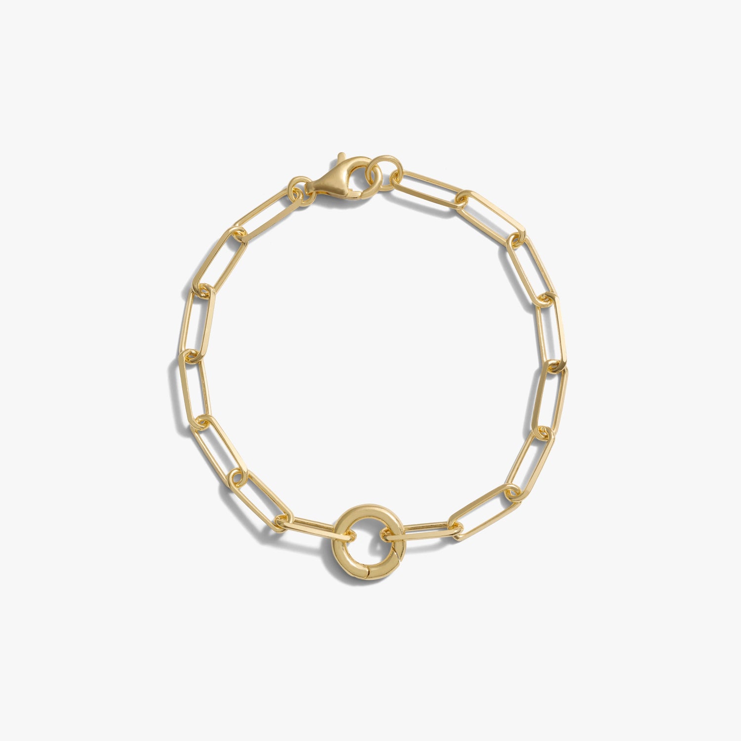 Awe Inspired Bracelets 14K Yellow Gold Vermeil Single Charm Bracelet