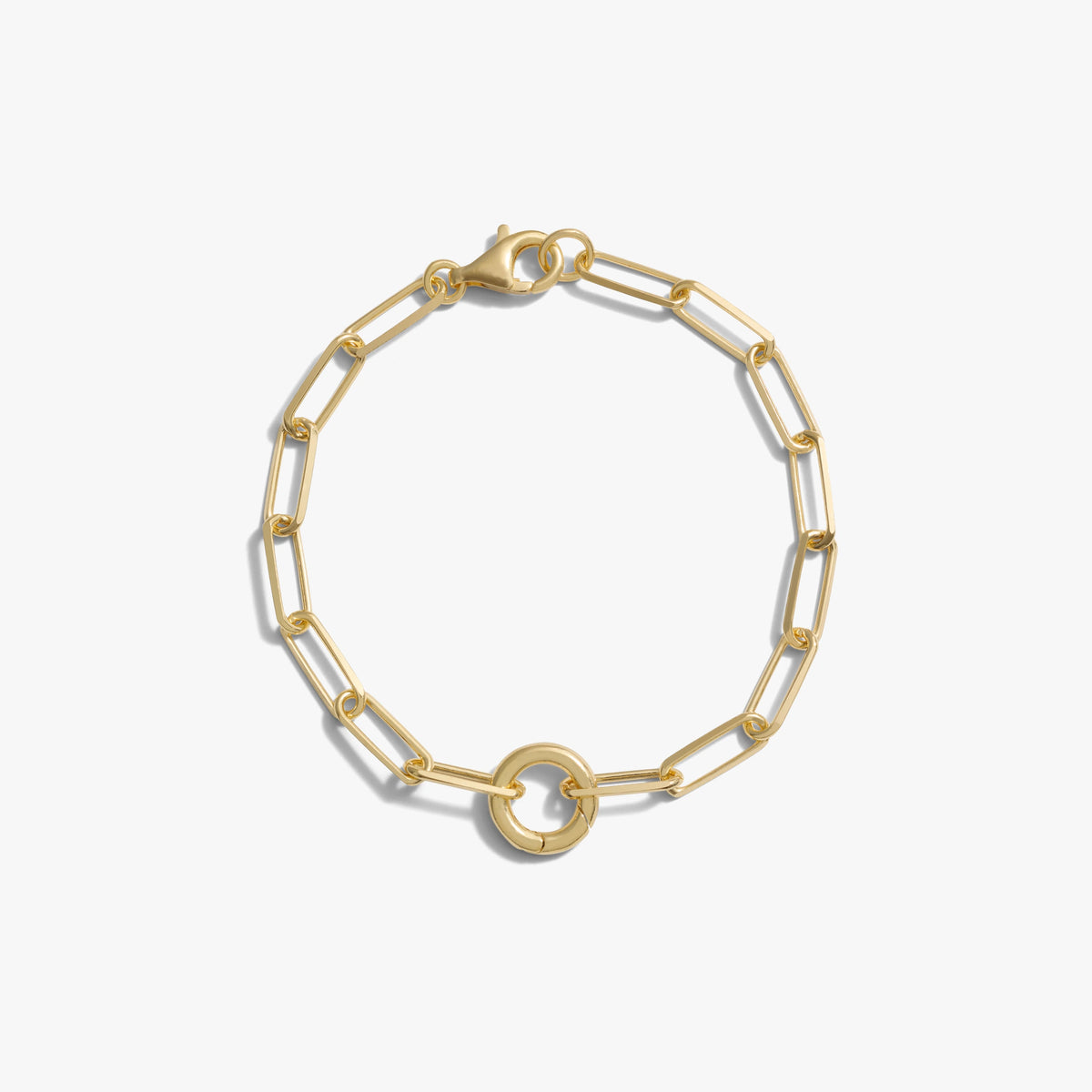 Awe Inspired Bracelets 14K Yellow Gold Vermeil Single Charm Bracelet