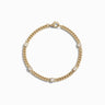 Awe Inspired Bracelets 14K Yellow Gold Vermeil Station to Station Cuban Chain Bracelet